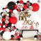 ALL-IN-1 Red Black and White Balloon Arch Kit for Red and Black Birthday Party Decorations – Red and Black Balloons for White Black and Red Balloon Garland Kit – Graduation Black and Red Balloons